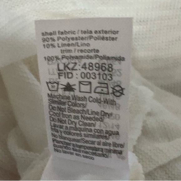 Lascana top with cold shoulder crochet top. White. Size 12/14 - Picture 8 of 8